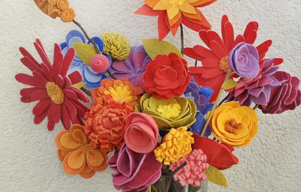 Felt Flowers and Bouquets